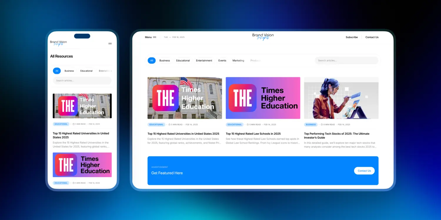 Mobile-First & Responsive Design web deisgn